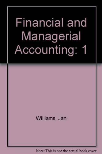 Financial and Managerial Accounting A Basis for Business Decisions: Alternate Problems 12th 2002 9780072503180 Front Cover