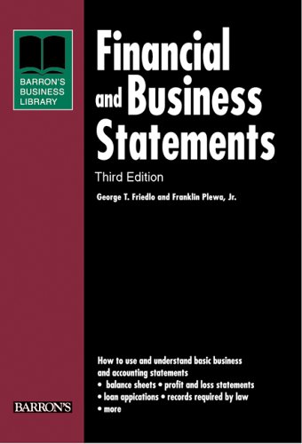 Financial and Business Statements  3rd 2006 9780764134180 Front Cover
