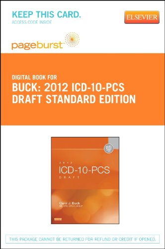 2012 Icd-10-pcs Draft Standard Edition:   2012 9781455745180 Front Cover