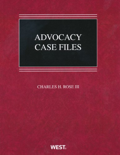 Advocacy Case Files   2010 9780314268181 Front Cover