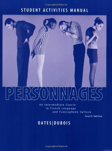 Personnages 4e Activities Manual and Lab CDs  4th 2010 (Activity Book) 9780470432181 Front Cover