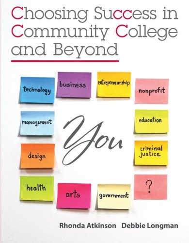 Choosing Success in Community College and Beyond   2012 9780073375182 Front Cover