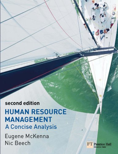 Human Resource Management: A Concise Analysis  2008 9780273694182 Front Cover