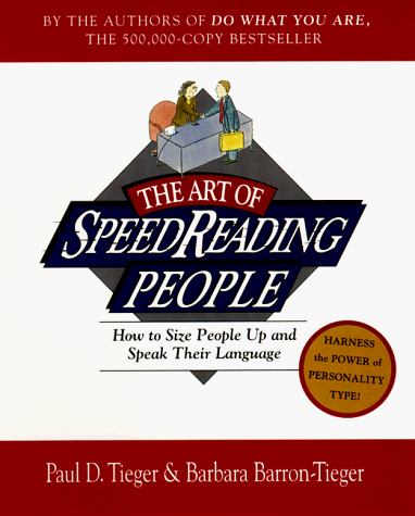 Art of Speed Reading People How to Size People up and Speak Their Language N/A 9780316845182 Front Cover