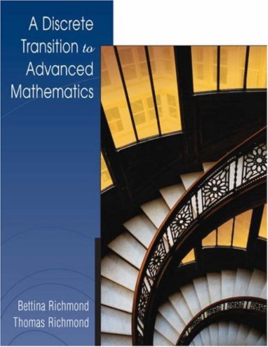 Discrete Transition to Advanced Mathematics   2004 9780534405182 Front Cover