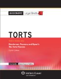 Torts: Keyed to Courses Using Henderson, Pearson, and Kysar's the Torts Process  2012 9781454805182 Front Cover