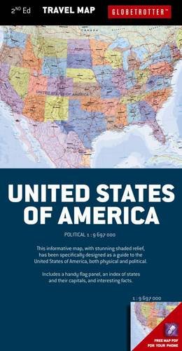 Globetrotter United States of America Travel Map:   2013 9781780094182 Front Cover