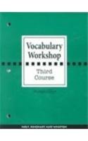 Vocabulary Workshop Course 3 N/A 9780030430183 Front Cover