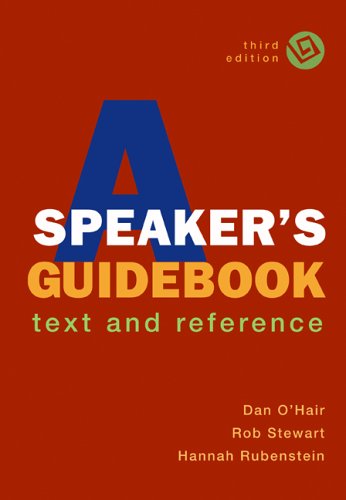Speaker's Guidebook Text and Reference 3rd 2007 9780312443184 Front Cover