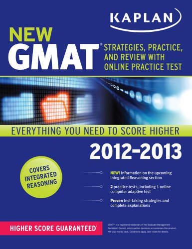 New GMAT 2012-2013 Strategies, Practice and Review  2012 9781609782184 Front Cover