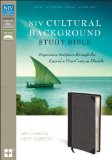 Cultural Background Study Bible Experience Scripture Through the Eyes of a First-Century Disciple N/A 9780310440185 Front Cover