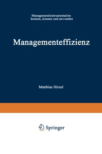 Managementeffizienz   1984 9783409196185 Front Cover