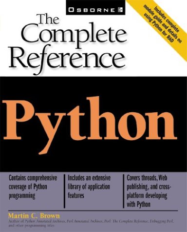 Python: the Complete Reference   2001 9780072127188 Front Cover