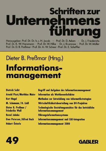 Informationsmanagement:   1993 9783409179188 Front Cover