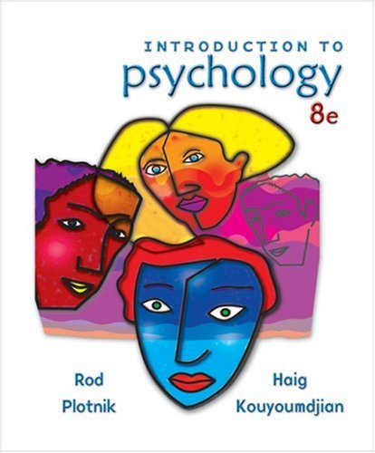 Introduction to Psychology  8th 2008 9780495103189 Front Cover