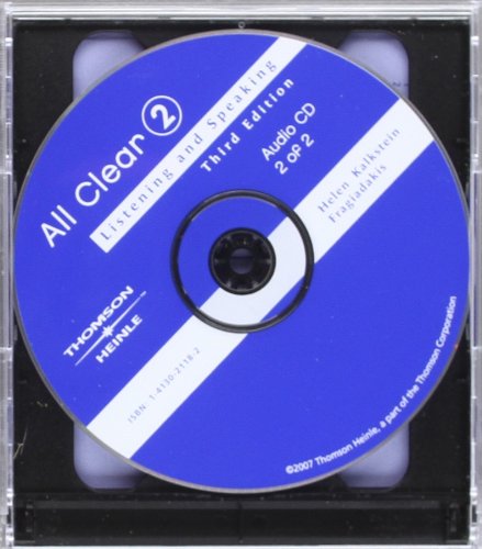 All Clear 3e-Student Audio  3rd 2007 9781413021189 Front Cover