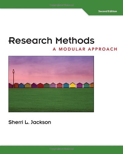 Research Methods A Modular Approach 2nd 2011 9780495811190 Front Cover