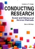 Conducting Research: Social and Behavioral Science Methods 2nd 2014 9781936523191 Front Cover