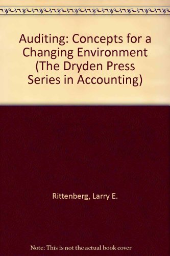 Auditing Concepts for a Changing Environment N/A 9780030299193 Front Cover