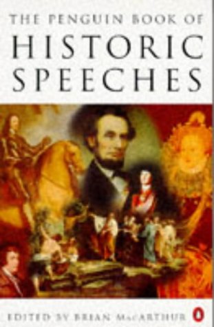 Penguin Book of Historic Speeches   1996 9780140176193 Front Cover
