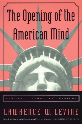 Opening of the American Mind Canons, Culture, and History  1997 9780807031193 Front Cover