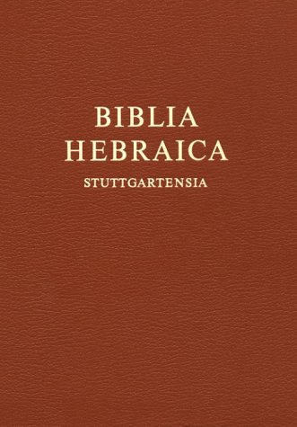 BIBLIA HEBRAICA STUTTGARTENSIA. VERKLEINERTE AUSGABE  5th 1997 9783438052193 Front Cover
