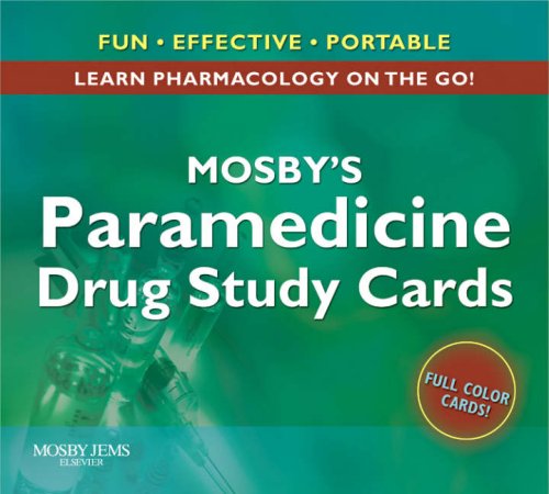 Mosby's Paramedicine Drug Study Cards   2010 9780323048194 Front Cover