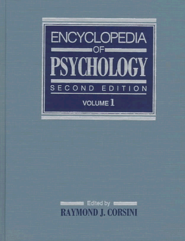 Encyclopedia of Psychology  2nd 1994 9780471558194 Front Cover
