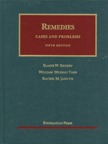 Remedies, Cases and Problems  5th 2012 (Revised) 9781609301194 Front Cover