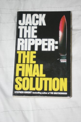 Jack the Ripper The Final Solution  2005 9780007749195 Front Cover