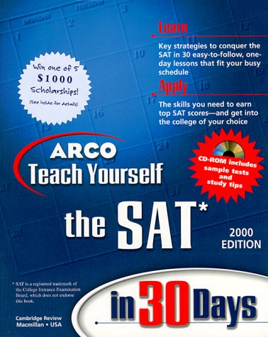 Arco Teach Yourself the SAT in 30 Days 4th 1999 9780028625195 Front Cover