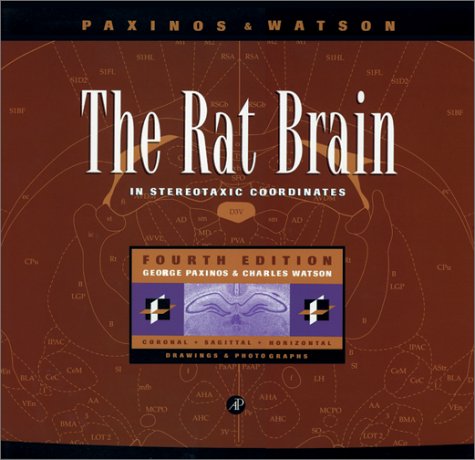Rat Brain in Stereotaxic Coordinates  4th 1997 9780125476195 Front Cover