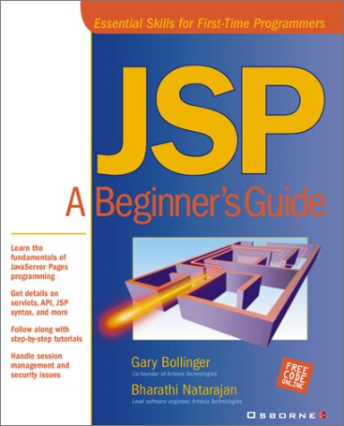 JSP A Beginner's Guide  2001 9780072133196 Front Cover