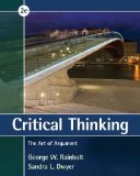 Critical Thinking The Art of Argument 2nd 2015 (Revised) 9781285197197 Front Cover