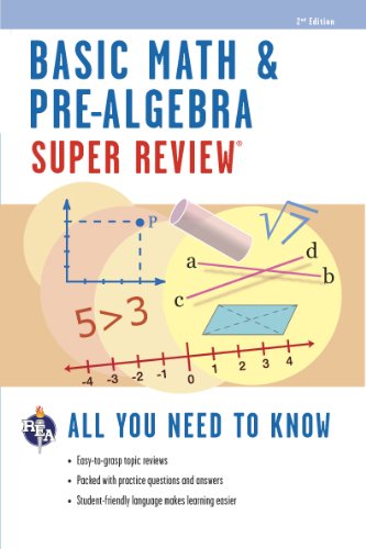 Basic Math & Pre-algebra Super Review:   2013 9780738611198 Front Cover