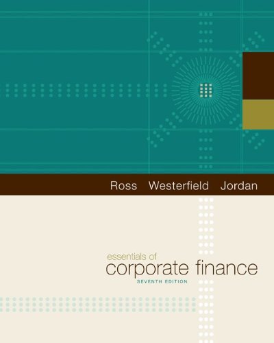 Essentials of Corporate Finance with Connect Plus  7th 2011 9780077400200 Front Cover
