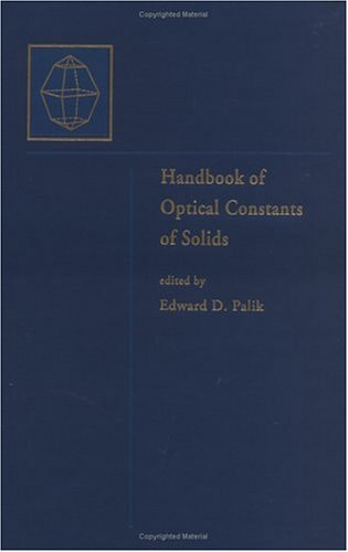 Handbook of Optical Constants of Solids   1997 9780125444200 Front Cover