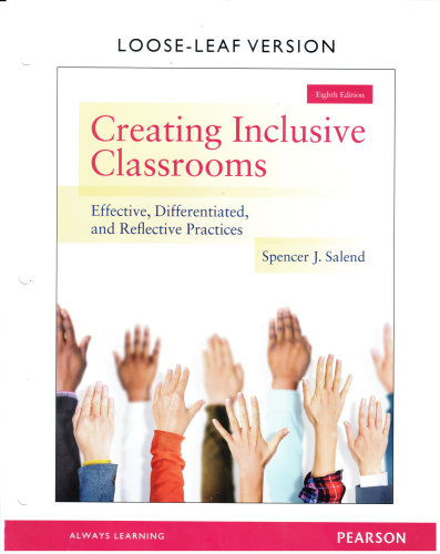 CREATING INCLUSIVE CLASSROOMS-TEXT 8th 9780133591200 Front Cover