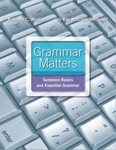 Grammar Matters Plus NEW MyWritingLab with EText -- Access Card Package   2012 9780321873200 Front Cover