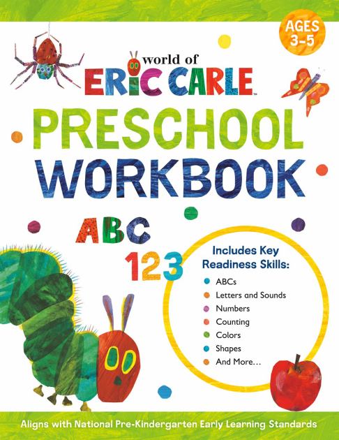 World of Eric Carle Preschool Workbook  N/A 9780593386200 Front Cover