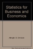 Statistics for Business and Economics N/A 9780023016202 Front Cover