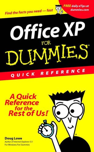 Office XP for Dummiesï¿½   2001 9780764508202 Front Cover