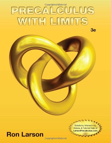 Precalculus With Limits: 3rd 2013 9781133947202 Front Cover