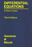 DIFFERENTIAL EQUATIONS:FIRST C N/A 9788189617202 Front Cover