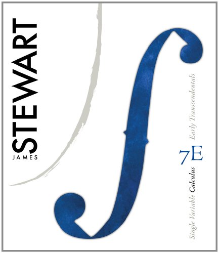 Study Guide for Stewart's Single Variable Calculus: Early Transcendentals, 7th  7th 2012 (Student Manual, Study Guide, etc.) 9780840054203 Front Cover