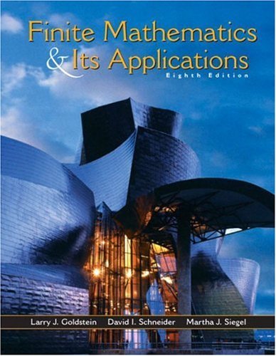 Finite Mathematics and Its Applications  8th 2004 9780130466204 Front Cover