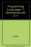 Programming Manual : C Mini-Manual 2nd 9780070053205 Front Cover