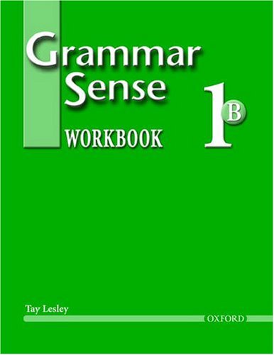Grammar Sense 1 Workbook Volume B Workbook  9780194366205 Front Cover