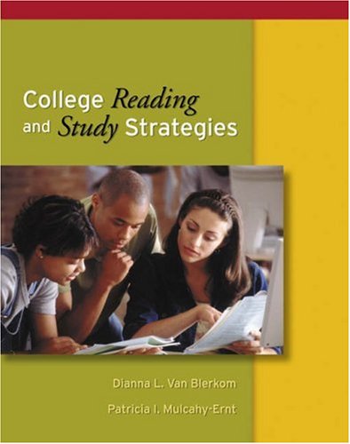 College Reading and Study Strategies   2005 9780534584207 Front Cover