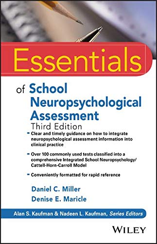 Essentials of School Neuropsychological Assessment  3rd 2019 9781119533207 Front Cover
